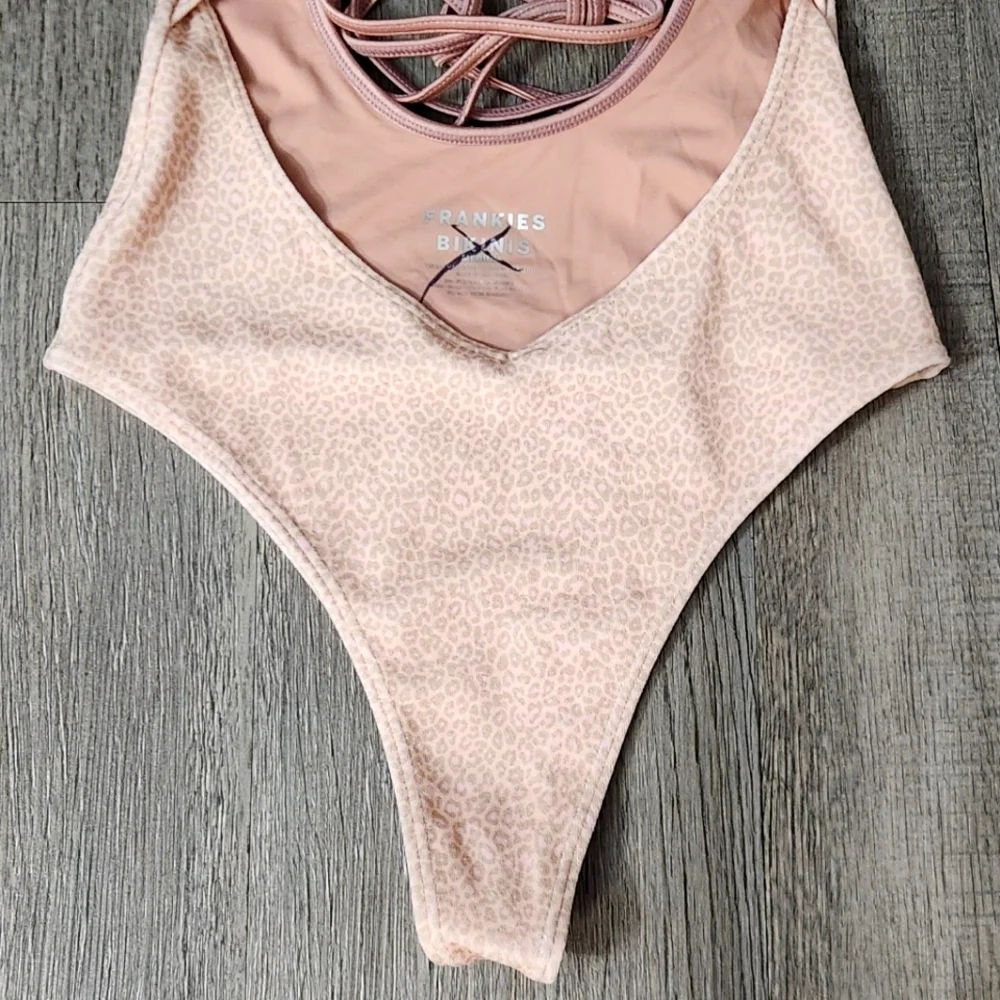 New!Frankie's Bikinis Alice Terry Wrap‎ One Piece Swimsuit
